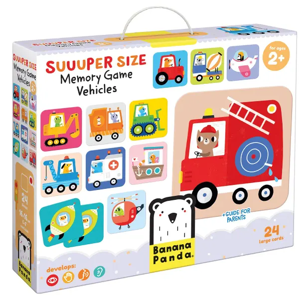 Banana Panda-Suuuper Size Memory Game Vehicles 2+
