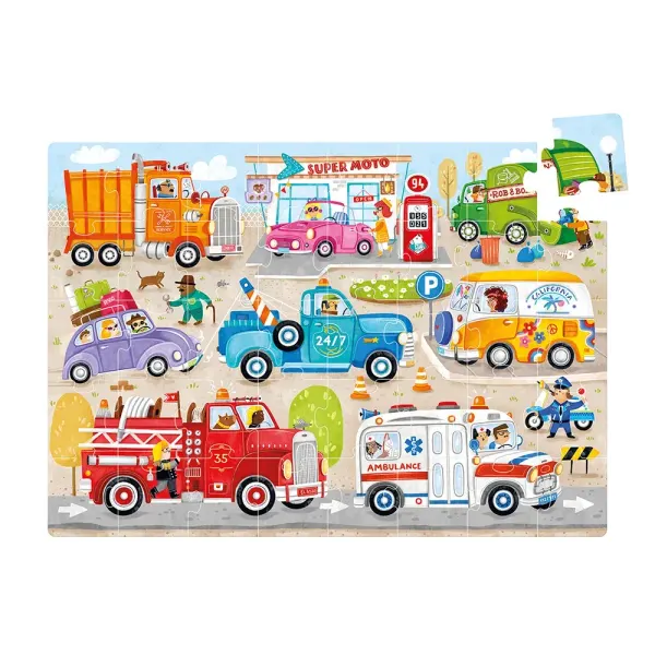 Banana Panda- Moto Jumbo Puzzle Cars 3+ 2