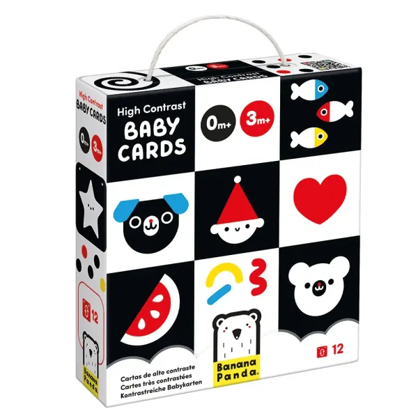 Banana Panda -High Contrast Baby Cards 0m+ 3m+