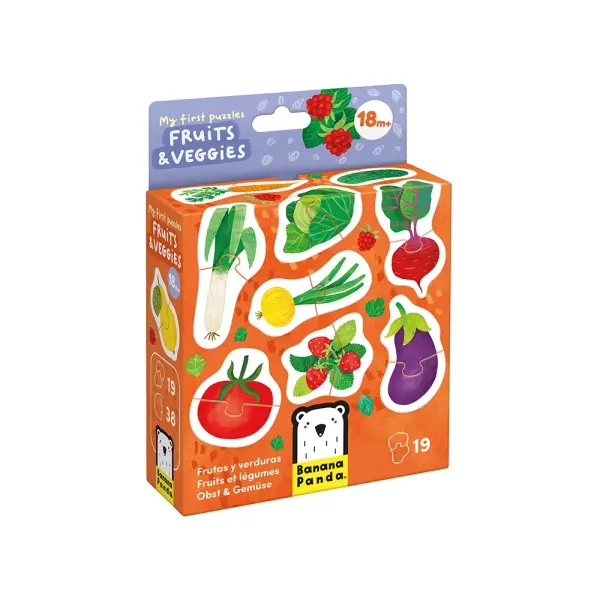 Banana Panda- My First Puzzles Fruits & Veggies 18m+
