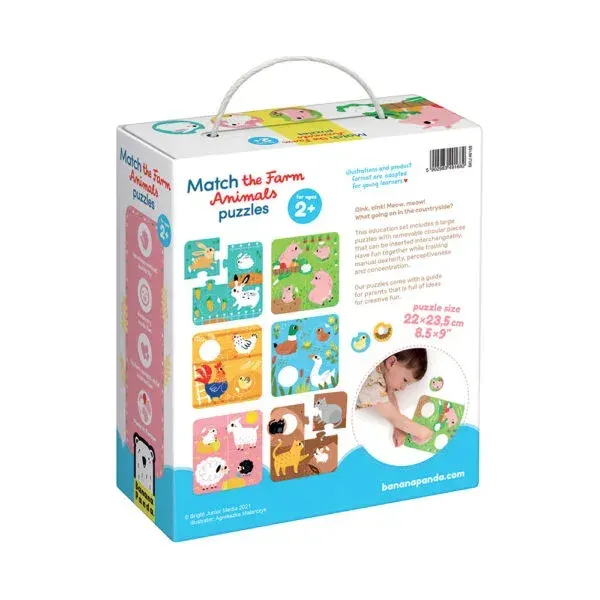 Banana Panda- Match the Farm Animals Puzzles 2
