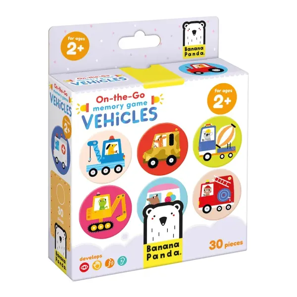 Banana Panda- On-the-Go Puzzle Memory Game Vehicles