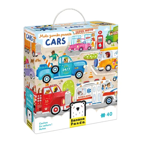 Banana Panda- Moto Jumbo Puzzle Cars 3+