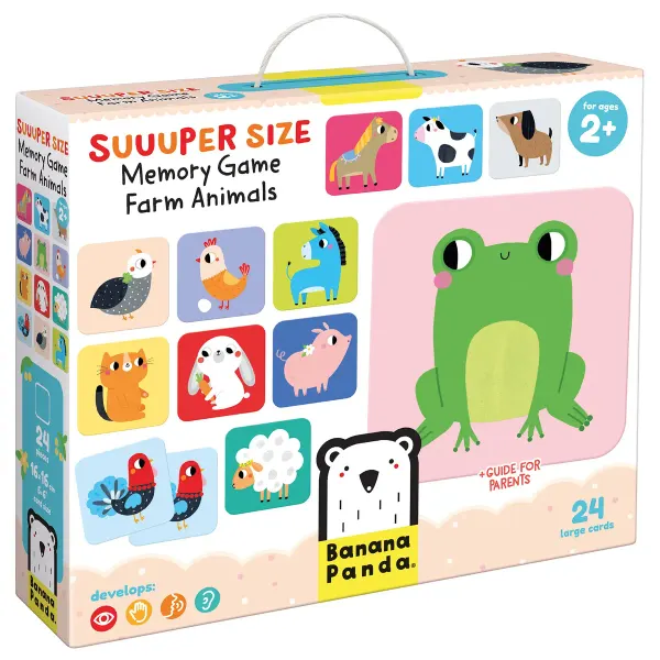 Banana Panda- Suuuper Size Memory Game Farm Animals 2+