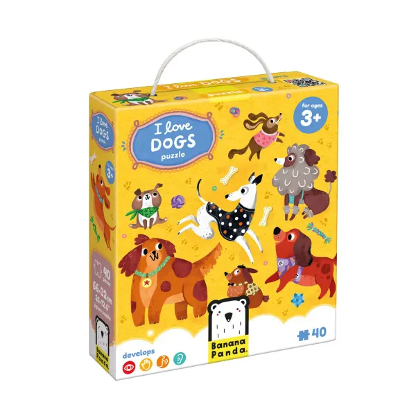 Banana Panda I Love Dogs Puzzle 3+