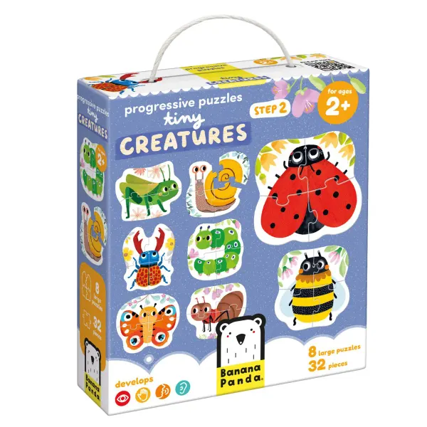 Banana Panda Progressive Puzzles Tiny Creatures 2+