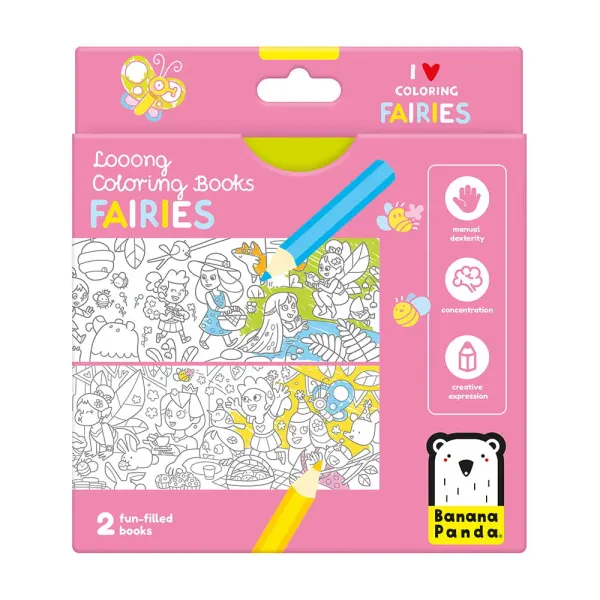Banana Panda Looong Coloring Books - I Love Coloring Fairies