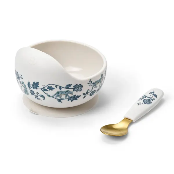 ELODIE - Silicone Bowl Set - Garden Leo Toile