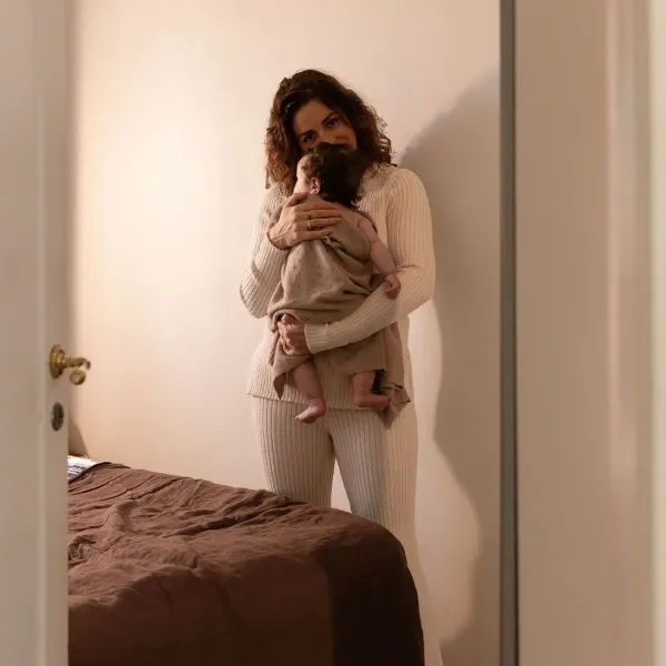 ELODIE Pointelle Blanket - Tender Taupe 2