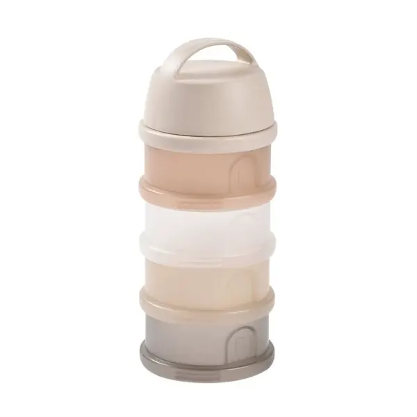 BEABA Milk Container 4 Compartments – Translucent Clay 2