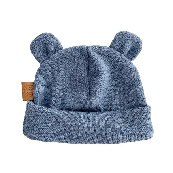 Maylily Merino Baby Hat - Jeans 1-6 months