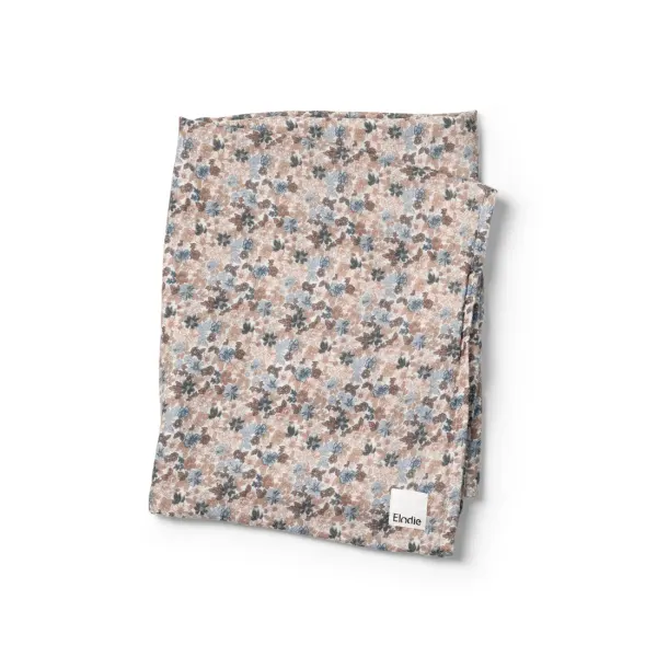 ELODIE - Bamboo Muslin Blanket - Blue Garden