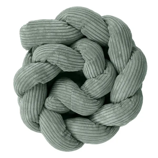 MeowBaby® Crib Bumper Braid Aesthetic Olive Green, size L (300cm)