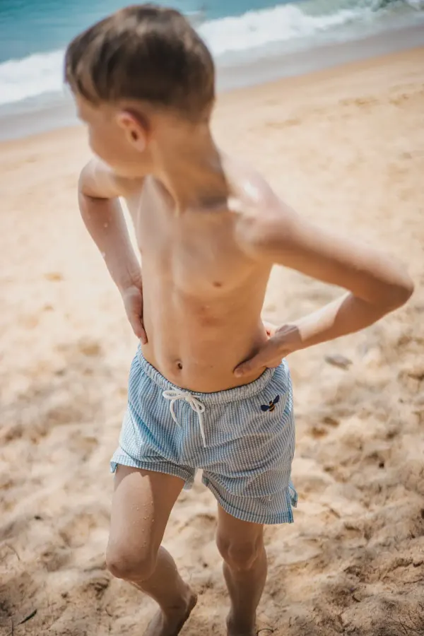 Vanilla Copenhagen Swim shorts - Seersucker 2