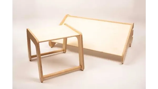 Leg & Go Table & Chair Swedish wall add-on