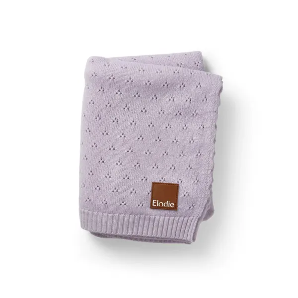 ELODIE - Pointelle Blanket - Lavender Love