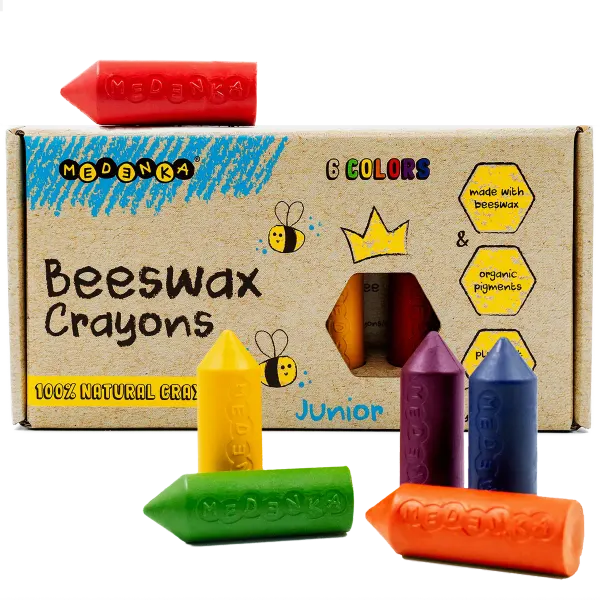 Medenka Beeswax Crayons Junior (6 colors)