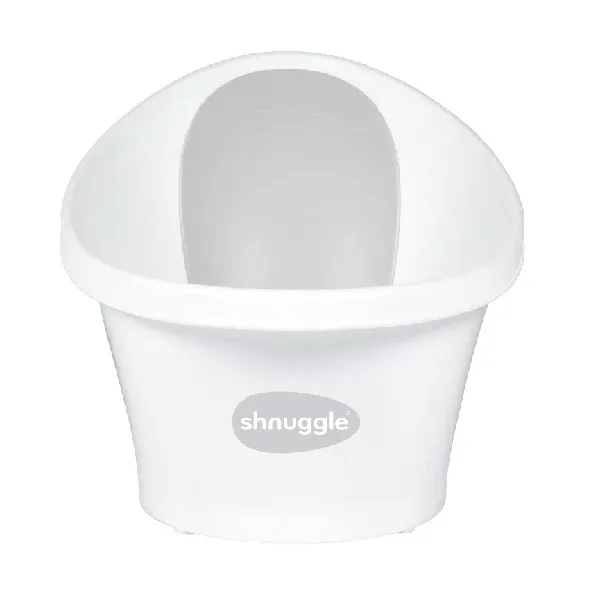 Shnuggle Baby Bath - White/Grey Shnuggle Baby Bath - White/Grey