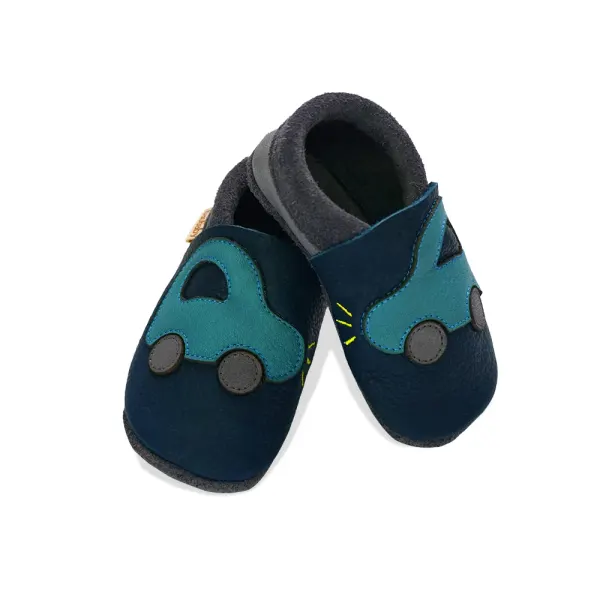 Baobaby Soft Sole Baby Shoes, Classics, Buggy navy