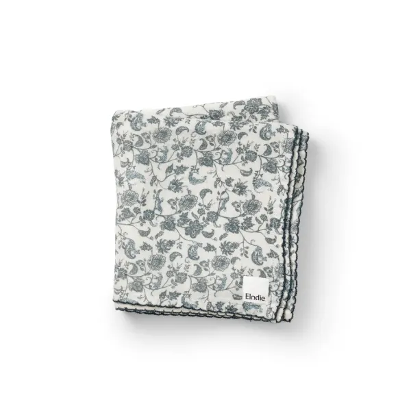 ELODIE Bamboo Muslin Blanket - Garden Leo Toile