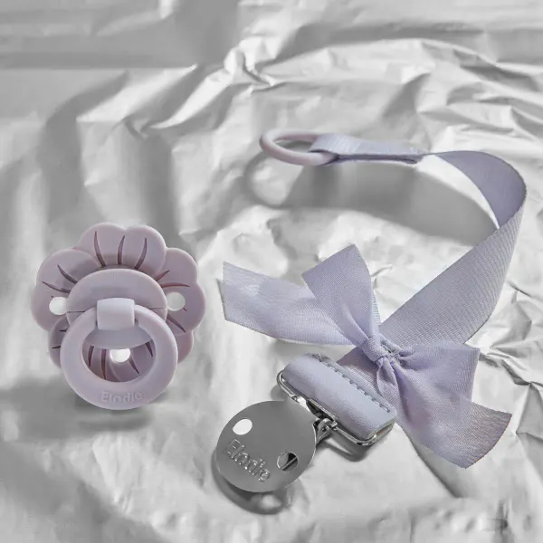 ELODIE Pacifier Clip - Lavender Love 2