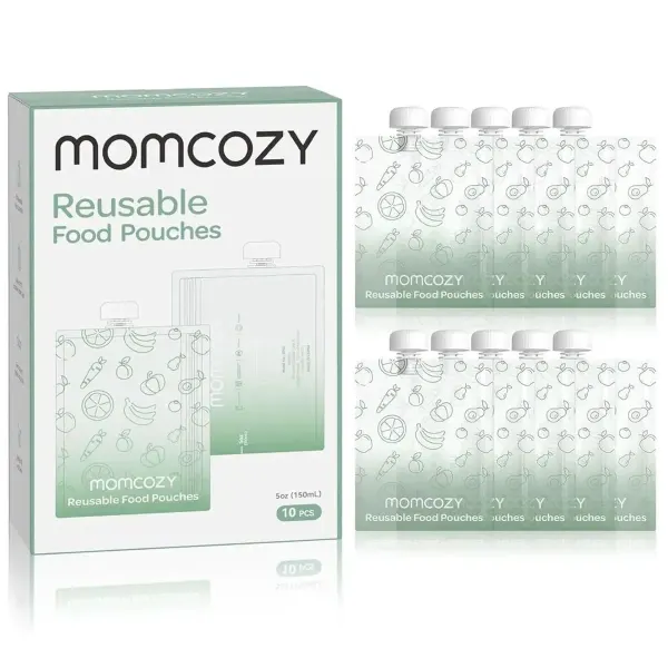 Momcozy - Reusable Baby Food Pouches - Pack Of 10 - 150ml