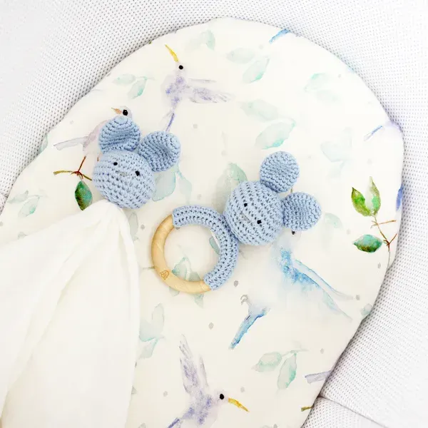 Maylily - Bamboo Pram Sheet - Cream 2
