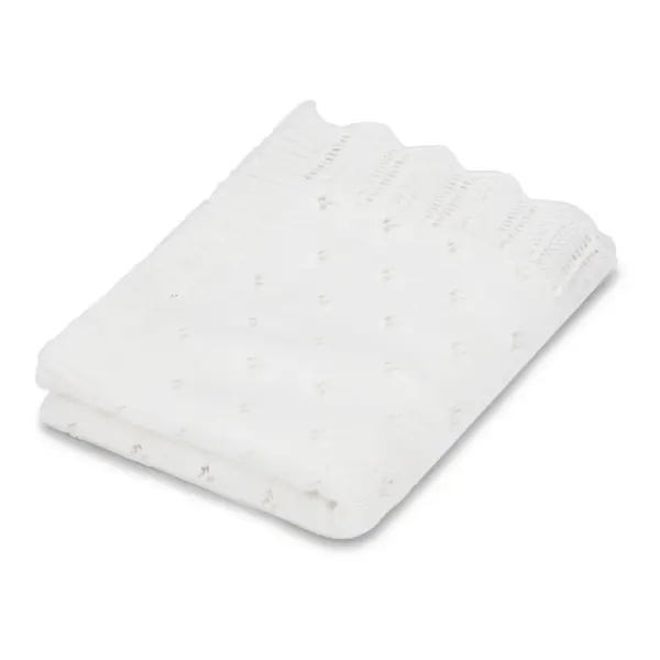 Vanilla Copenhagen Knitted Blanket - Milk