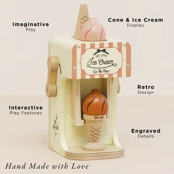 Le Toy Van Ice Cream Machine & Play Food Cones 2