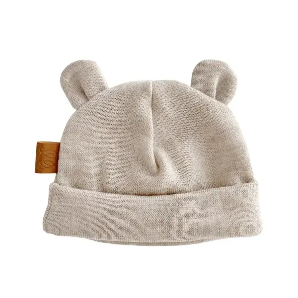 Maylily Merino Baby Hat - Beige 1-6 months