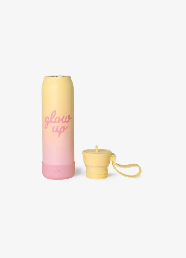 CITRON Small Water Bottle 350ml - Glow Up Pink Yellow 2