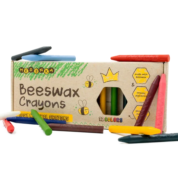 Medenka Beeswax Crayons Classic (12 colors)
