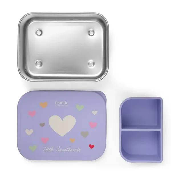 Vanilla Copenhagen Stainless Steel Lunchbox - Hearts 2