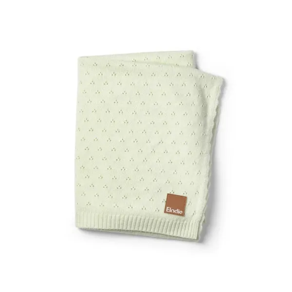 ELODIE - Pointelle Blanket - Gelato Green
