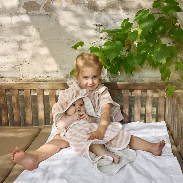 ELODIE - Bath Poncho - Candy Stripes 2