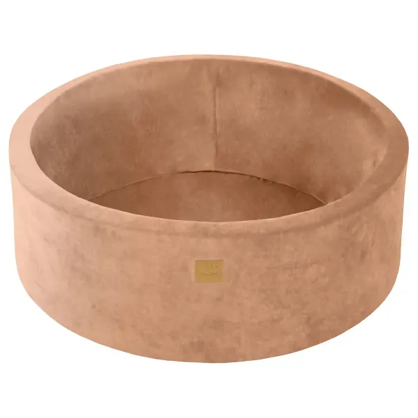 MeowBaby® Round Ball Pit Velvet Beige, 200 balls 2