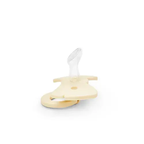 ELODIE - Binky Bow Newborn - Silicone Oat White 2