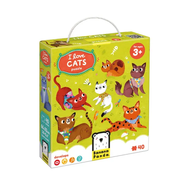 Banana Panda I Love Cats Puzzle 3+