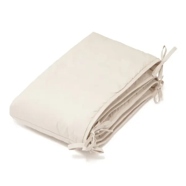 Vanilla Copenhagen Bed Bumper Crib - Oyster Grey