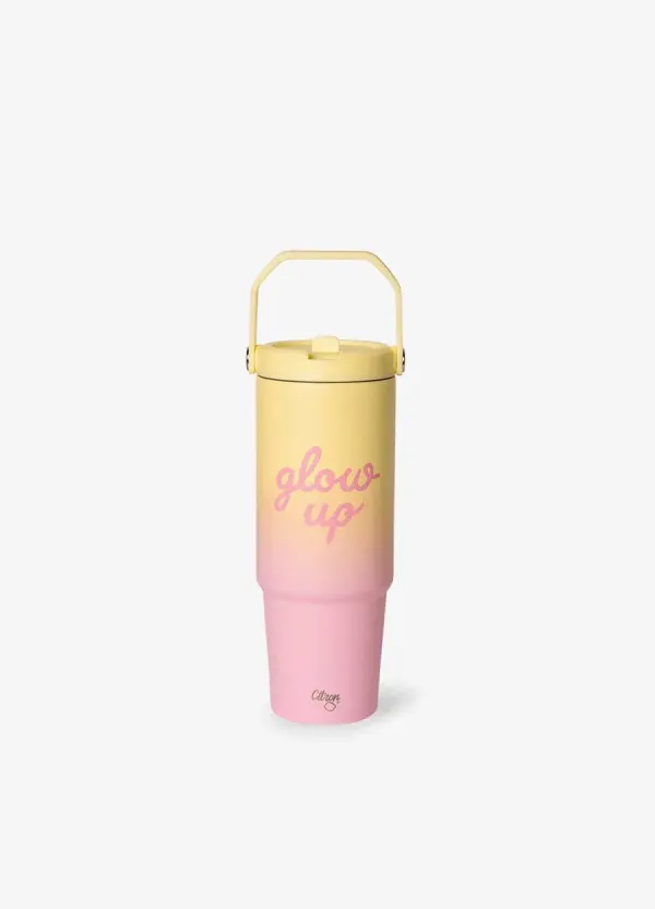 CITRON Insulated Tumbler 900ml - Glow Up Pink Yellow