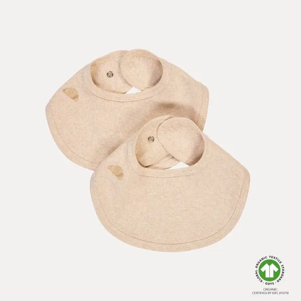 VacVac Studio Carlet Bib - 2 pack - Light Latte Melange