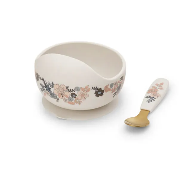 ELODIE - Silicone Bowl Set - Blue Garden