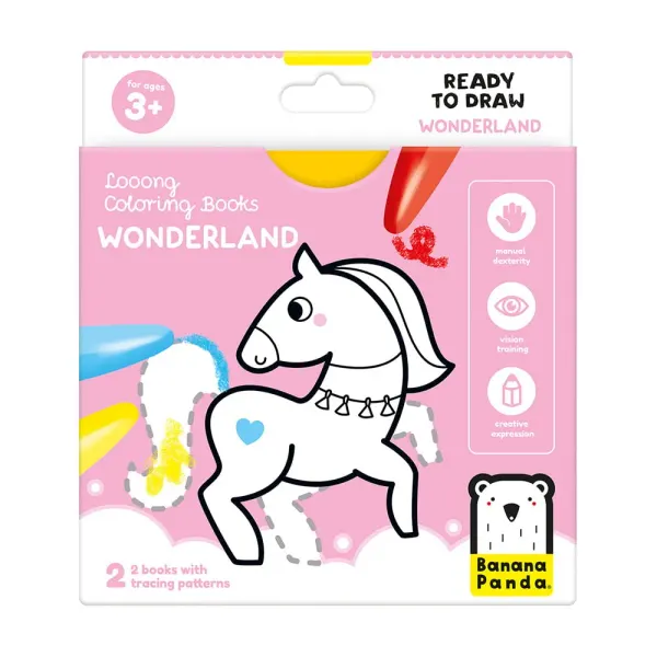 Banana Panda Looong Coloring Books - Ready to Draw Wonderland