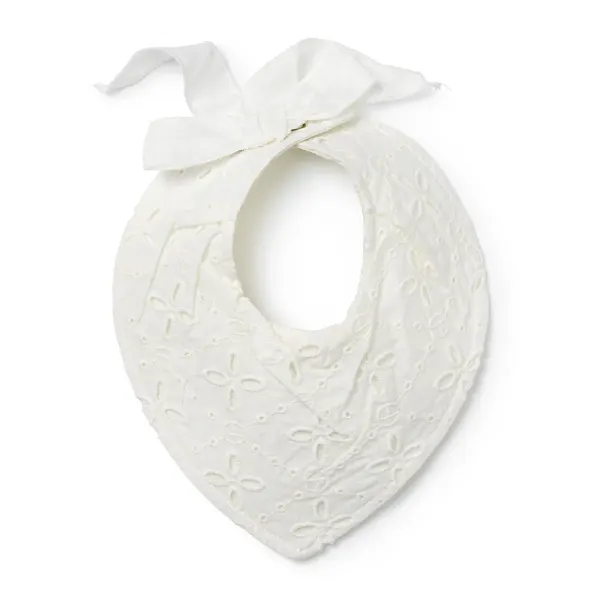ELODIE - Drool Bib - Embroidery Anglaise