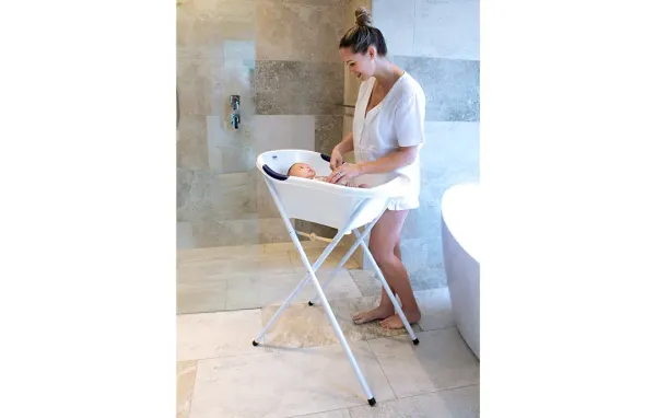 Babyhood Ergo Grouper Bath White (with Mesh & Stand) 2