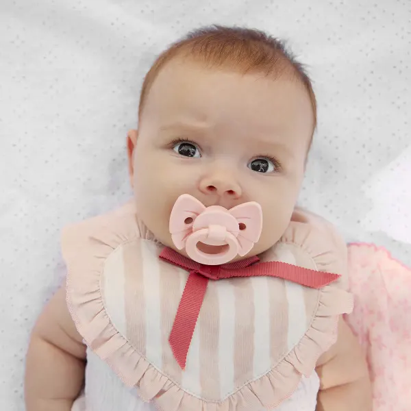 ELODIE Binky Bow 3+ months - Misty Pink 2