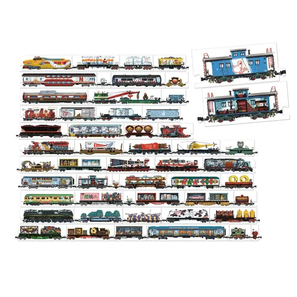Banana Panda Mix and Match Puzzle Trains 2