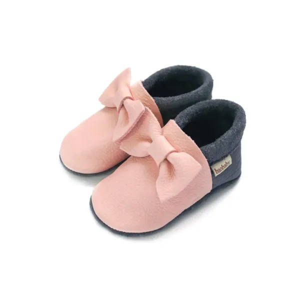Baobaby Soft Sole Baby Shoes, Pirouettes, Pink 2