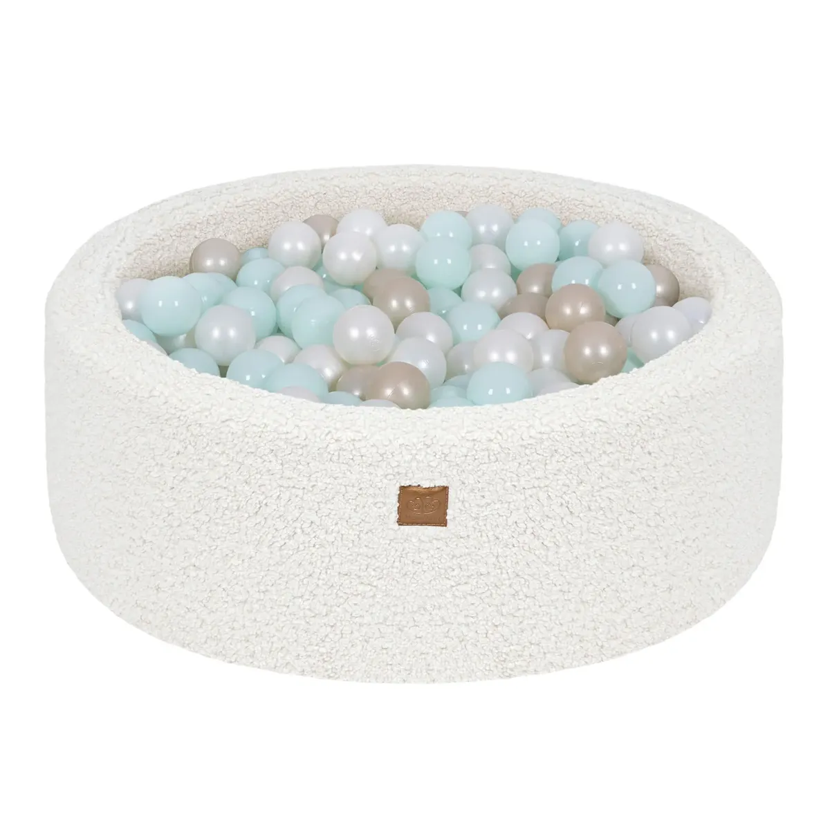 MeowBaby® Bearly Round Baby Ball Pit Off White, 200 Balls MeowBaby® Bearly Round Baby Ball Pit Off White, 200 Balls