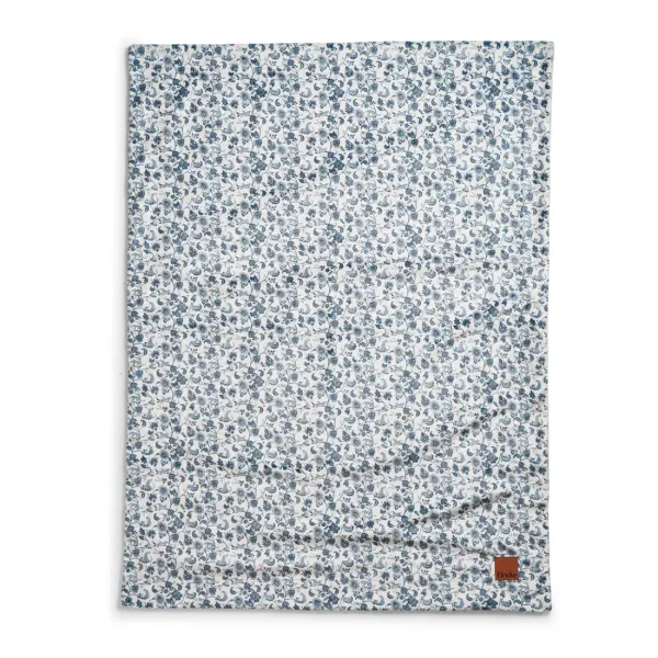ELODIE - Pearl Velvet Blanket - Garden Leo Toile 2